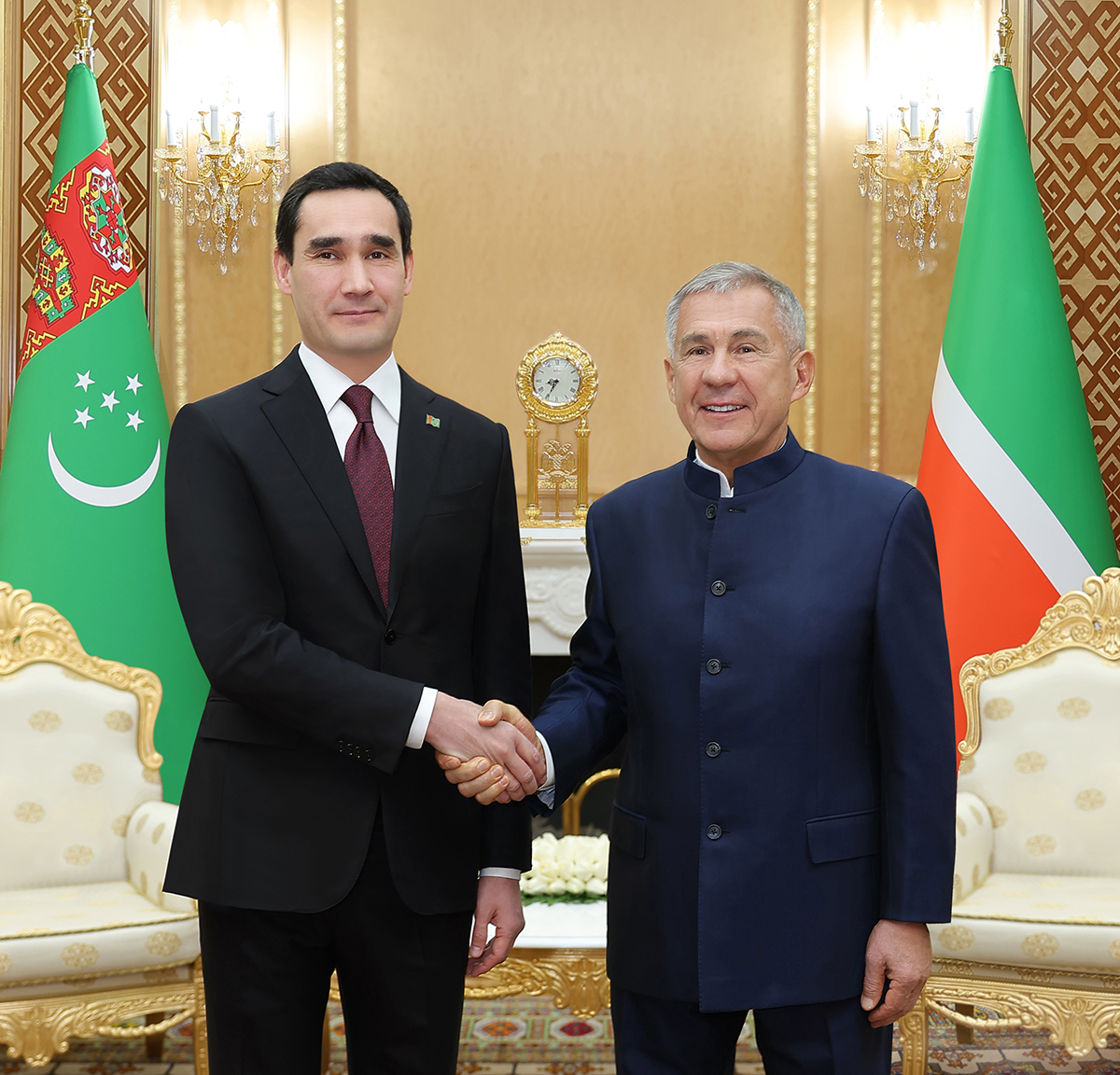 Meeting of the President of Turkmenistan with the Head of the Republic of Tatarstan of the Russian Federation